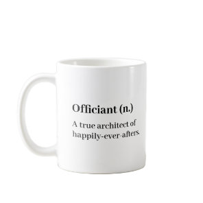 Wedding Officiant Definition Thank You Mug