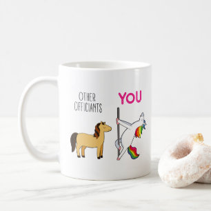 Wedding Officiant Funny Proposal Unicorn Coffee Mug
