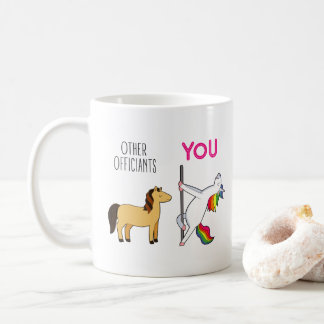 Wedding Officiant Funny Proposal Unicorn Coffee Mug