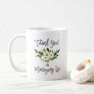 Wedding Officiant Gift - Thank You For Marrying Us Coffee Mug