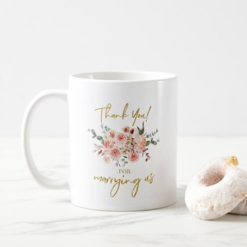 Wedding Officiant Gift _ Thank You For Marrying Us Coffee Mug