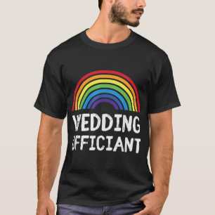 Wedding Officiant Lgbt Lesbian Gay Wedding T-Shirt