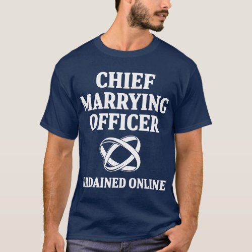 Wedding Officiant Officer Internet Ordained Gift T_Shirt