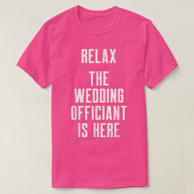 Wedding Officiant Rela Internet Ordained Minister  T-Shirt (Design Front)