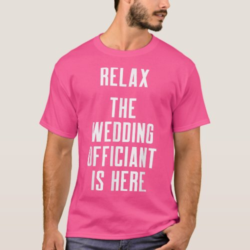 Wedding Officiant Rela Internet Ordained Minister  T_Shirt