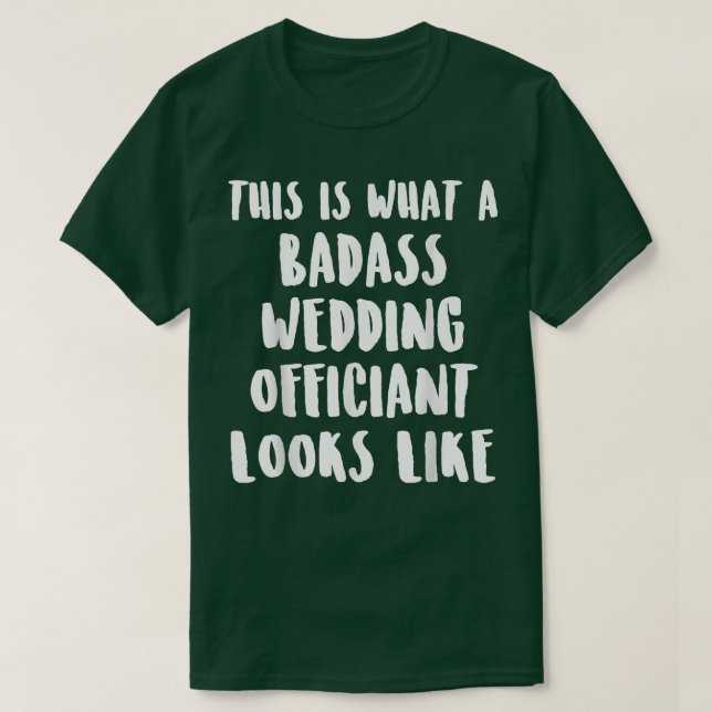 Wedding Officiant This Internet Ordained Minister  T-Shirt (Design Front)