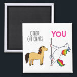 Wedding Officiant Unicorn Funny Proposal Magnet<br><div class="desc">This funny unicorn magnet is the perfect proposal gift for your wedding officiant. It will always remind the recipient of the special day he/she got to marry you and your partner.</div>