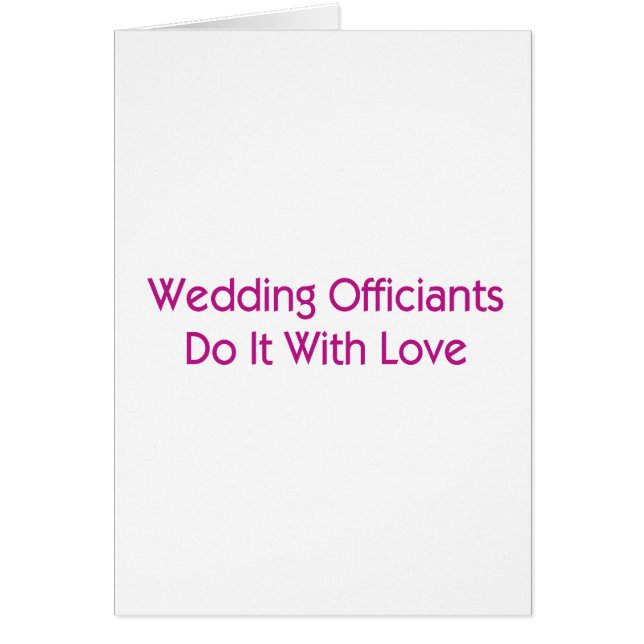 Wedding Officiants Cards (Front)