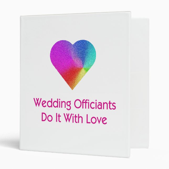 Wedding Officiants Do It With Love Binder (Front/Inside)