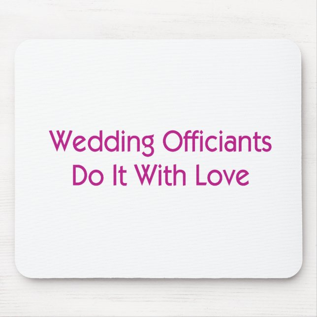 Wedding Officiants Mouse Pad (Front)