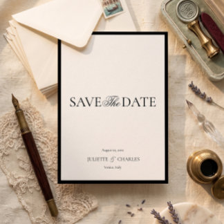 Wedding | Old Money Save The Date Card