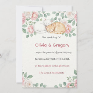 Wedding Olivia & Gregory Invitation