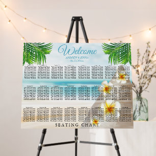 Wedding on the Beach- 24 Tables Foam Board