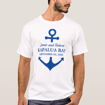 Wedding On The Beach  By The Sea Or On A Boat T-shirt by BridalSuite at Zazzle