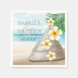 Wedding on the Beach Personalize Napkins