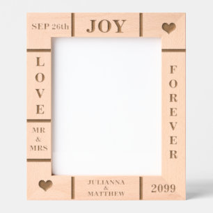 Wedding or Anniversary Custom Text Vert 8x10 Engraved Frames