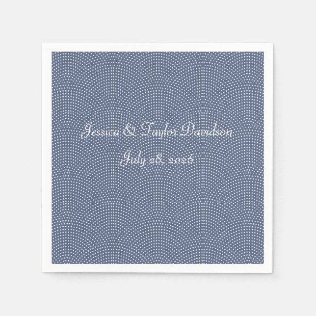 Wedding or anniversary Paper Napkin (Front)