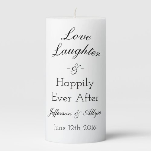 Wedding or Anniversary Personalized Candle
