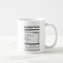 Wedding or Anniversary Sweet Funny Nutrition Label Coffee Mug