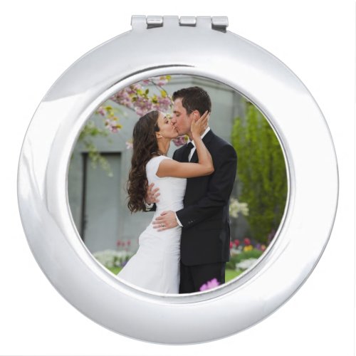 Wedding or couple photo template compact mirror