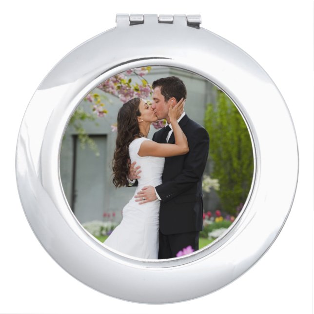 Wedding or couple photo template compact mirror (Front)