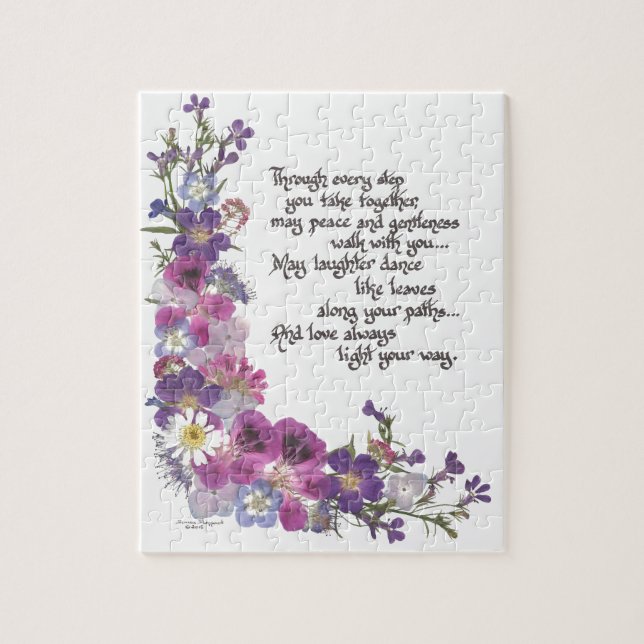 Wedding or Engagement Gift Jigsaw Puzzle (Vertical)