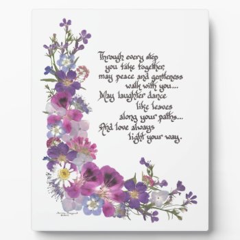 Wedding Or Engagement Gift Plaque by SimoneSheppardDesign at Zazzle
