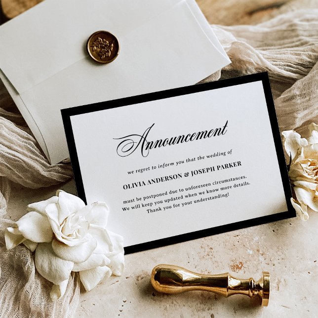 Wedding or Event Change of Plans Announcement (Creator Uploaded)