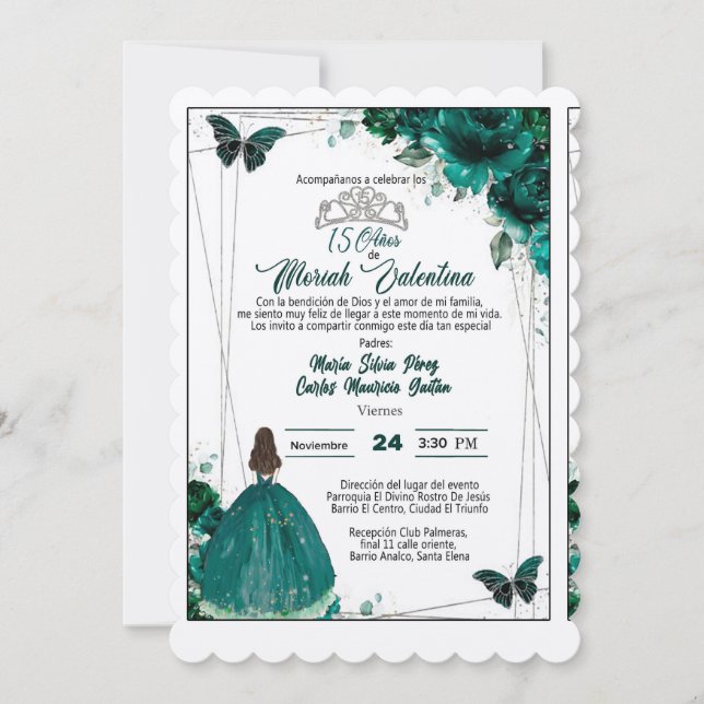 WEDDING OR FIFTEEN CARD (Front)