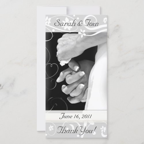 Wedding or Other Thank You Customized Photo Card