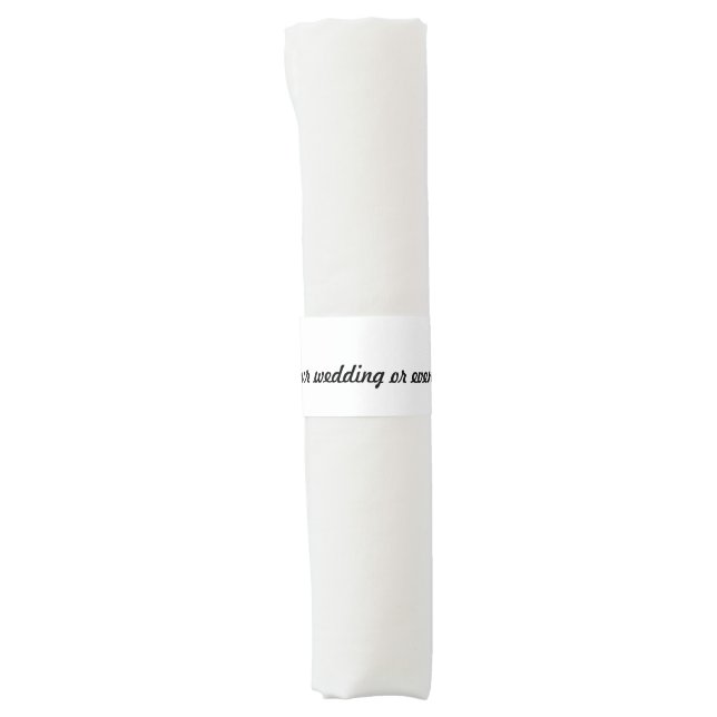 Wedding or party napkin bands (Front)
