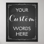 Wedding Or Party Sign Make Your Own Custom at Zazzle