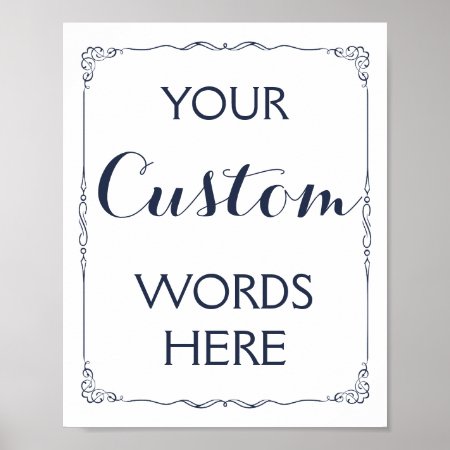 Wedding Or Party Sign Make Your Own Custom