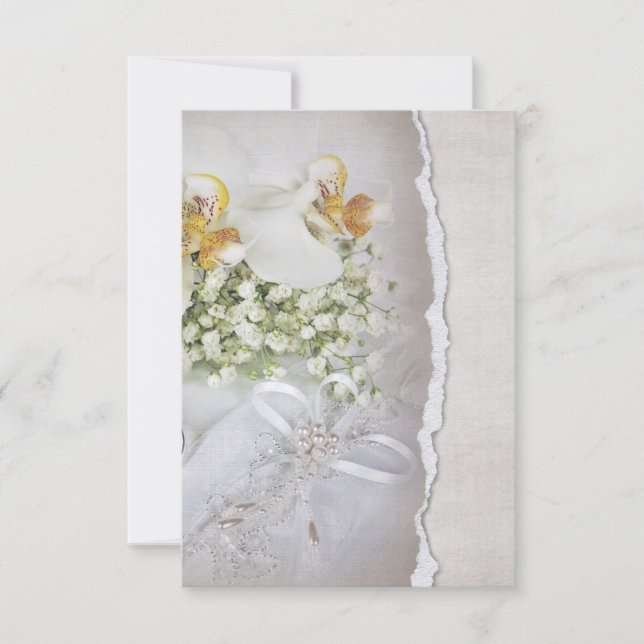 Wedding Orchids RSVP Invitation (Front)