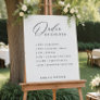 Wedding Order of Events Sign, Day of Schedule Foam Board