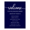 Wedding Order of Events Sign | Navy Blue