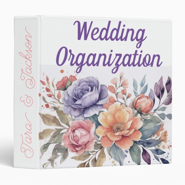 Wedding organization binder (Front/Spine)