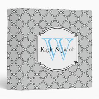 Wedding Organizer Binder Gray And Blue