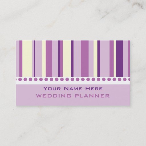 Customizable Wedding Organizer Business Cards
