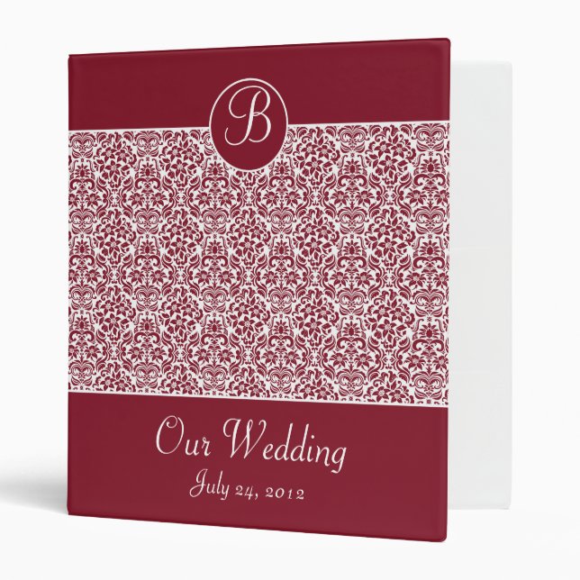 Wedding Organizer, Planning Binder and Memory Book (Front/Inside)