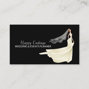 Wedding Organizer Professional Events Coordinator Business Card