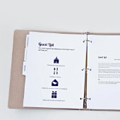 Wedding Organizer w/Personalized Initials (Peek Inside)