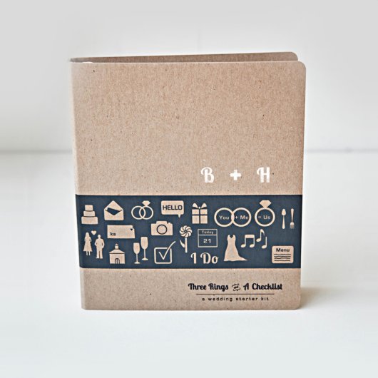 Wedding Organizer w/Personalized Initials (Front)