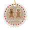 Wedding Ornament - Gingerbead Bride & Groom