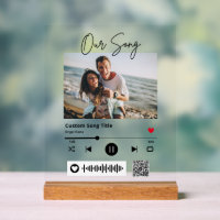 Wedding Our Song Scannable QR Code Transparent