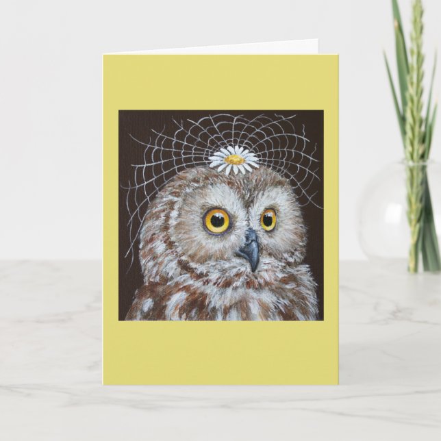 wedding owl card (Front)