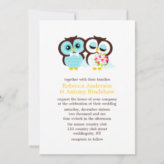 Wedding Owls Invitation