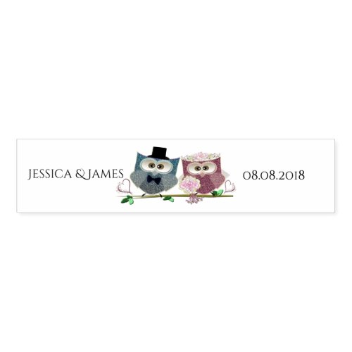 Wedding Owls Personalize Napkin Bands