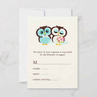 Wedding Owls Response Cards