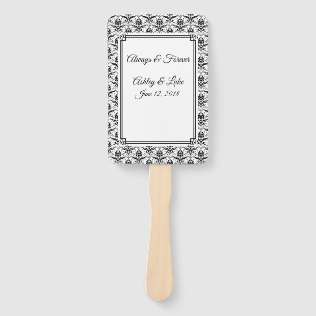 Wedding Paddle Fan (Front)
